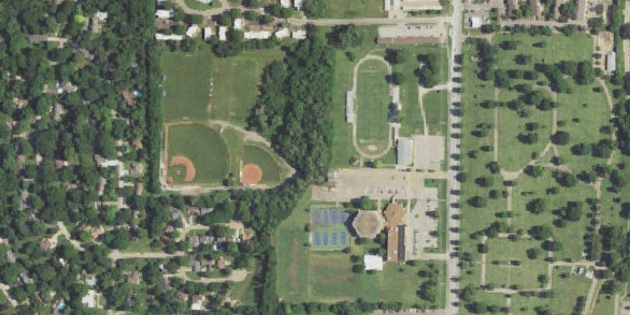 Vista aérea de Hayden Catholic High School