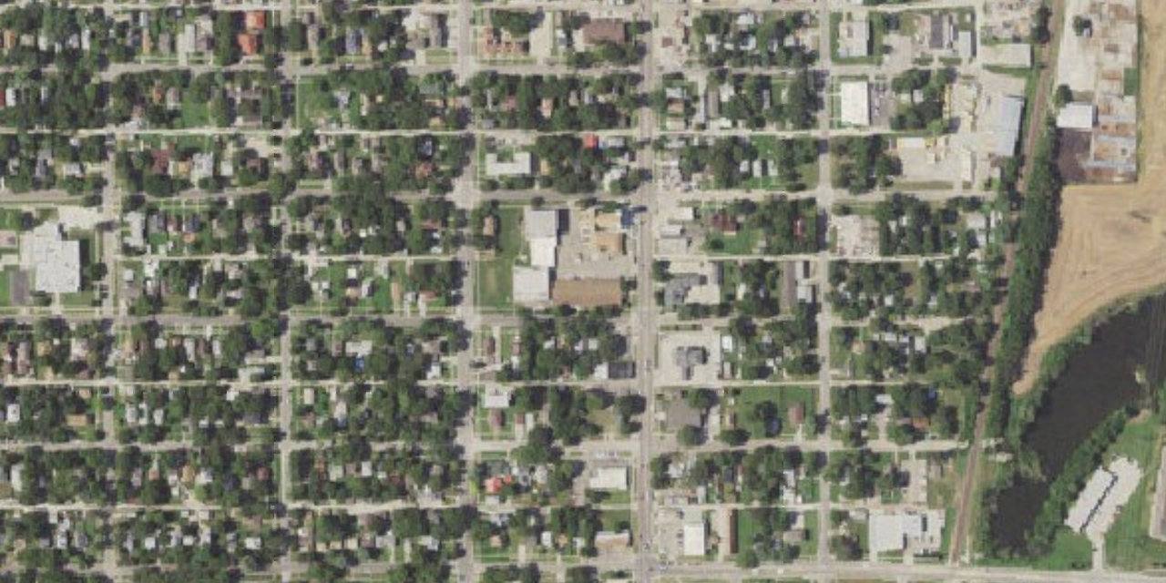 Aerial view of St. Xavier Catholic School