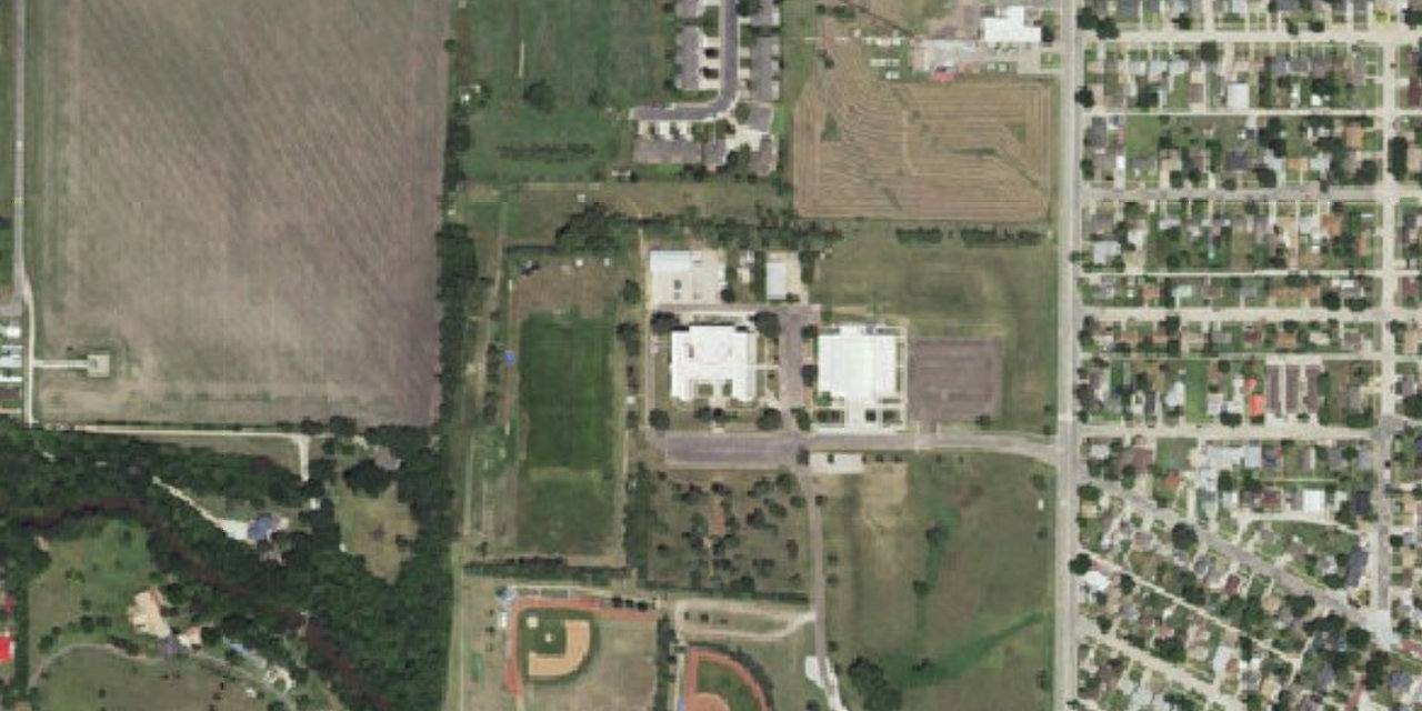 Aerial view of Thomas More Prep-Marian High