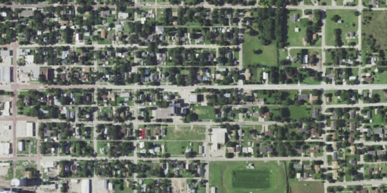 Aerial view of St. John's Grade School