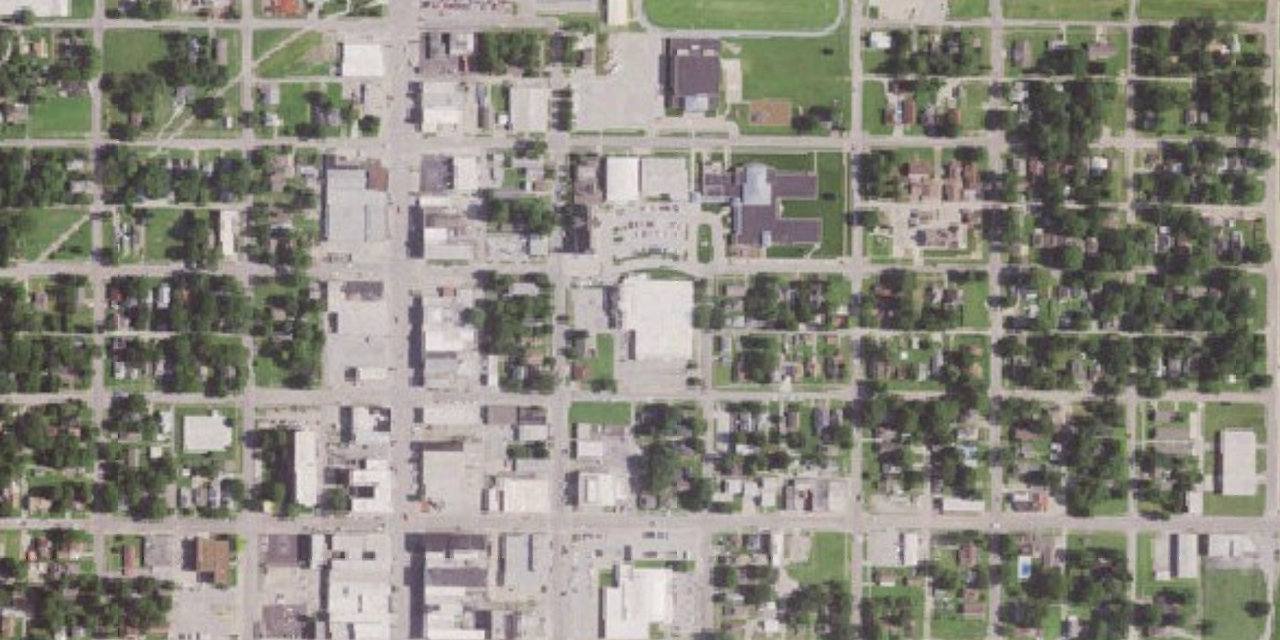 Aerial view of St. Mary's Colgan Elementary and Junior/Senior High School