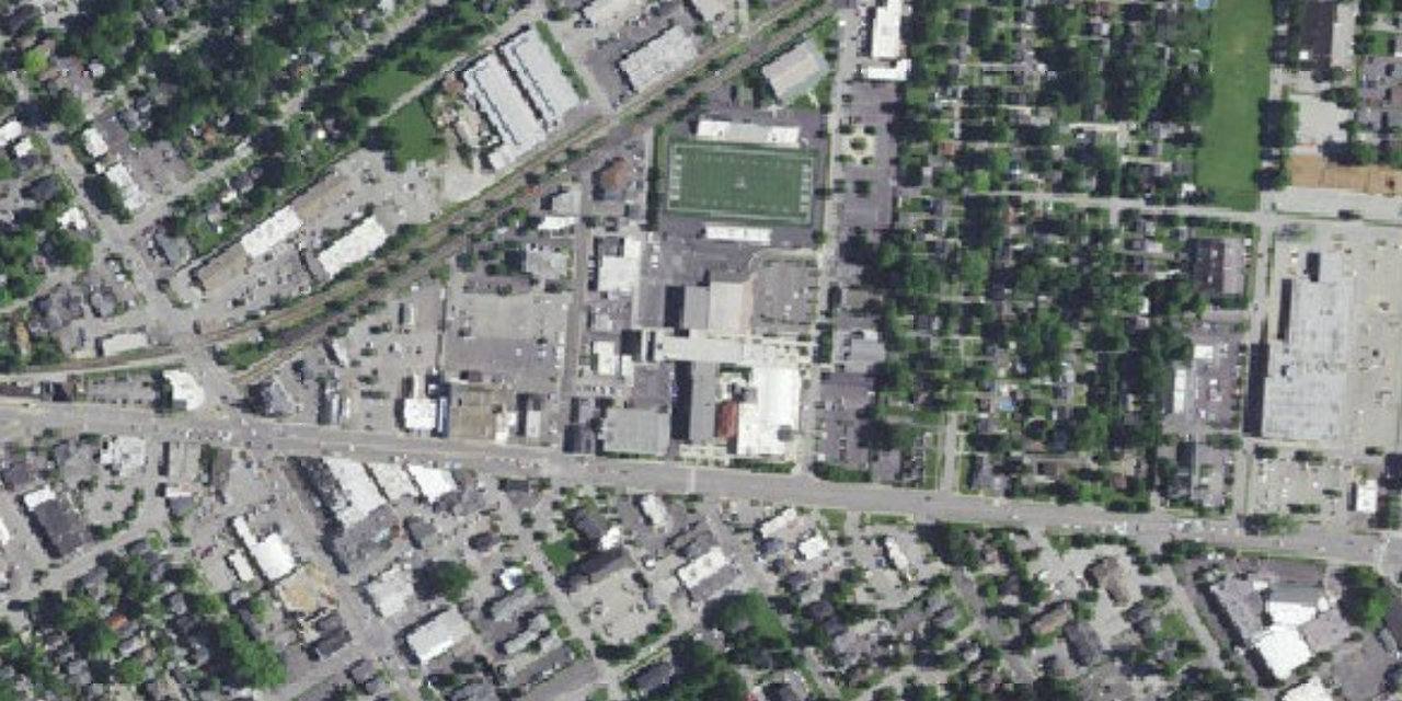 Aerial view of Trinity High School
