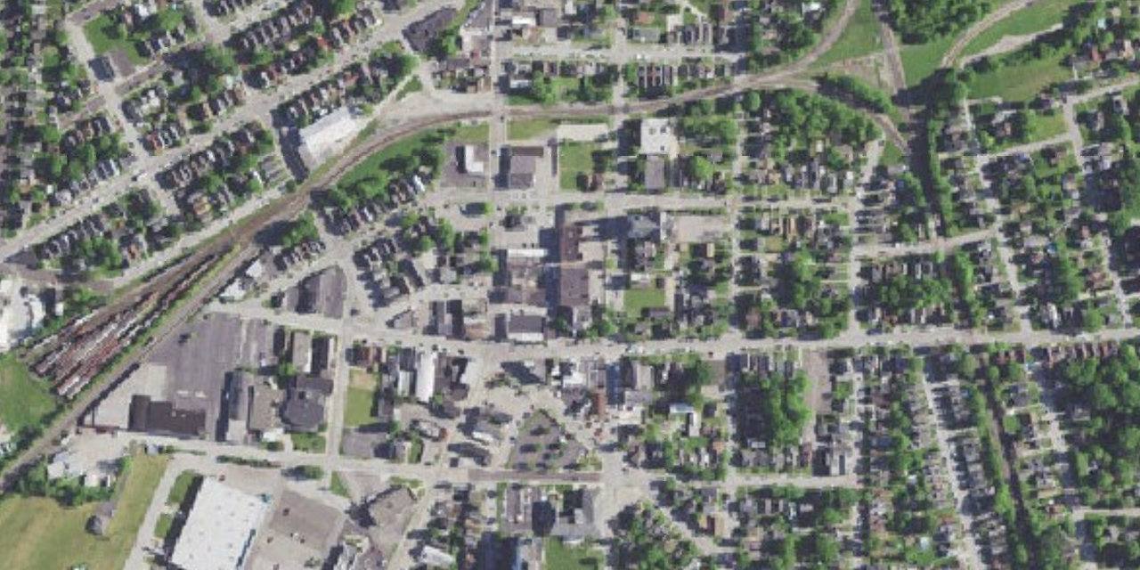 Aerial view of Holy Cross District High School