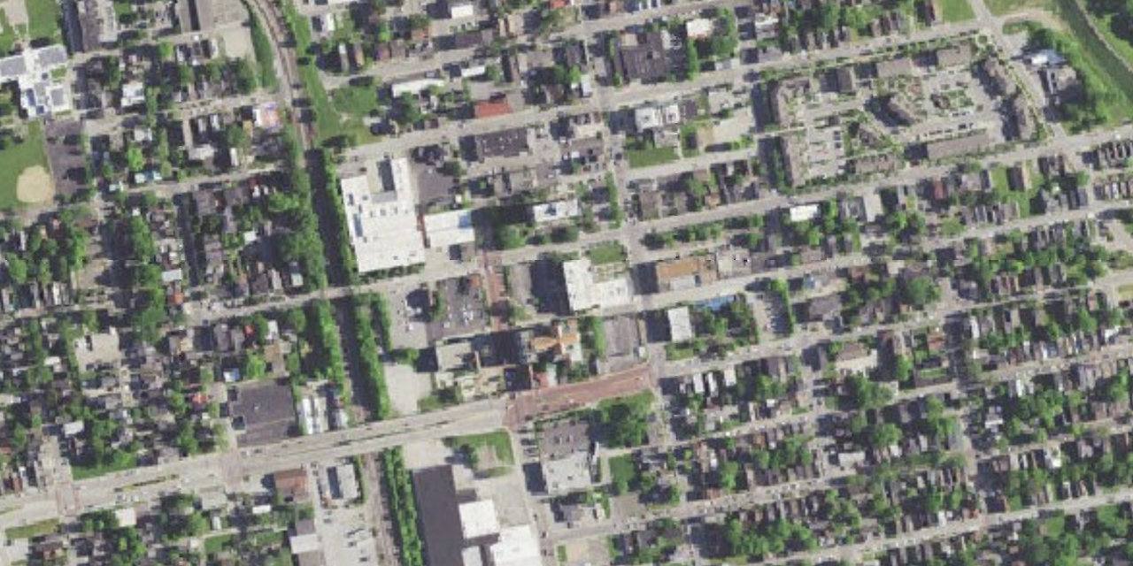 Aerial view of Covington Latin School