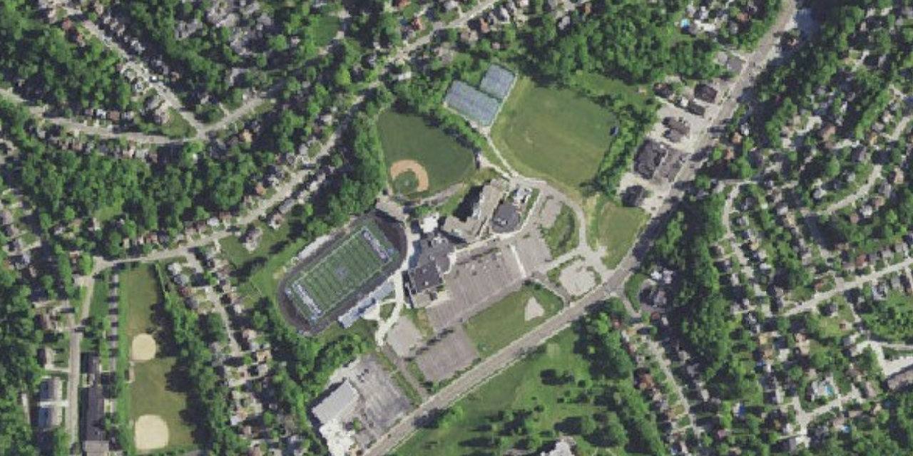 Aerial view of Covington Catholic High School
