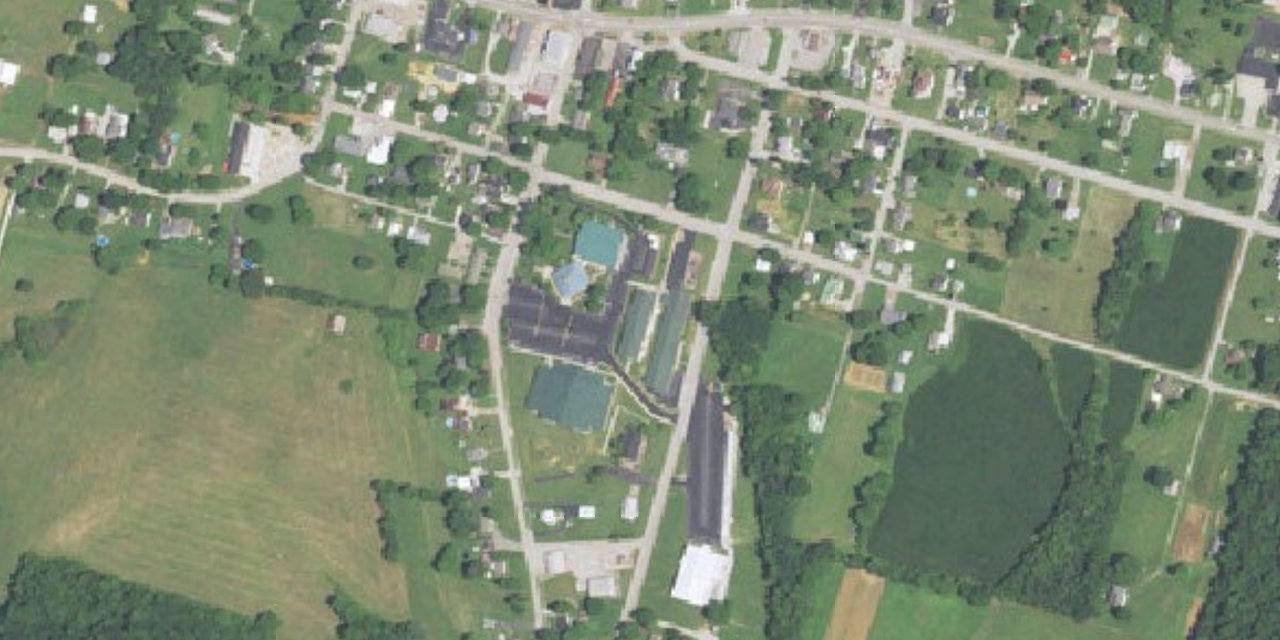 Aerial view of Trinity High School