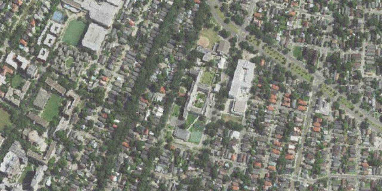 Aerial view of Ursuline Academy