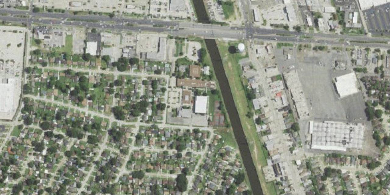 Aerial view of Archbishop Chapelle High School