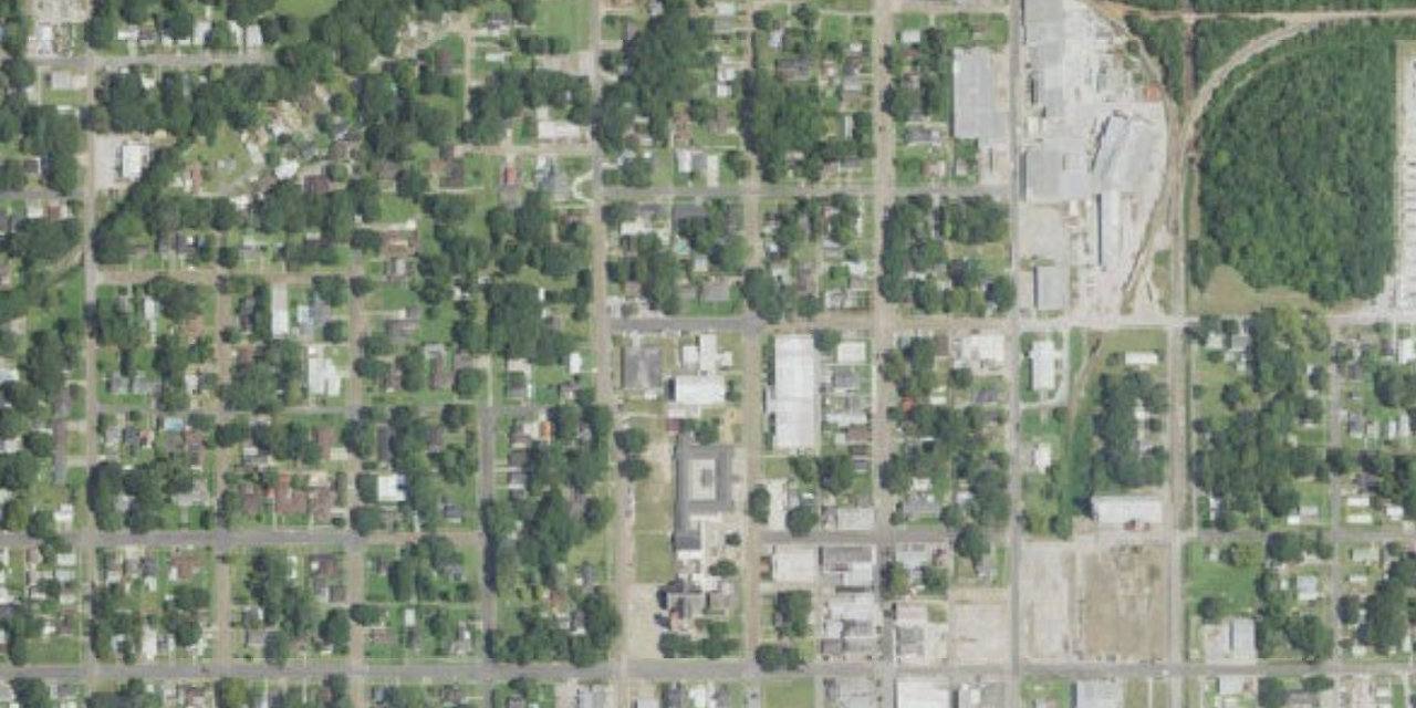 Aerial view of St. Edmund Catholic School