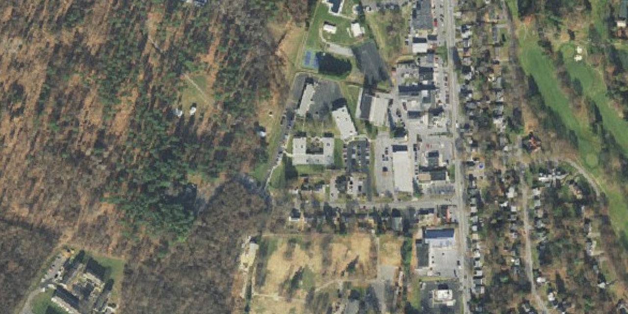 Aerial view of St. Maria Goretti Catholic High School