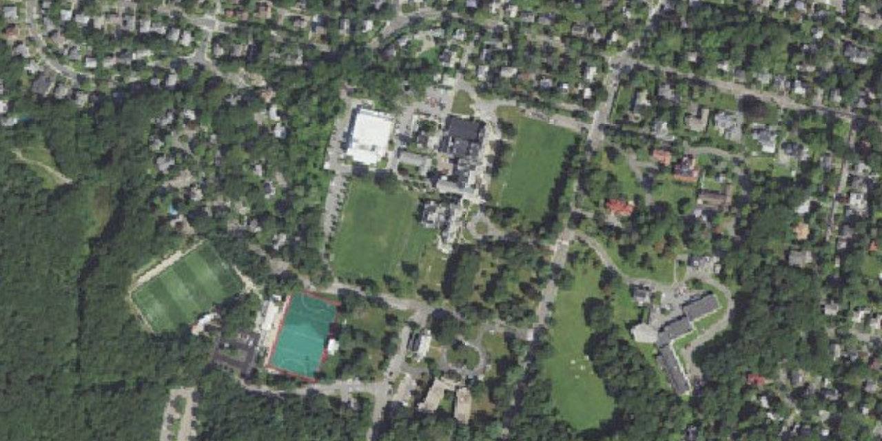 Aerial view of Newton Country Day School