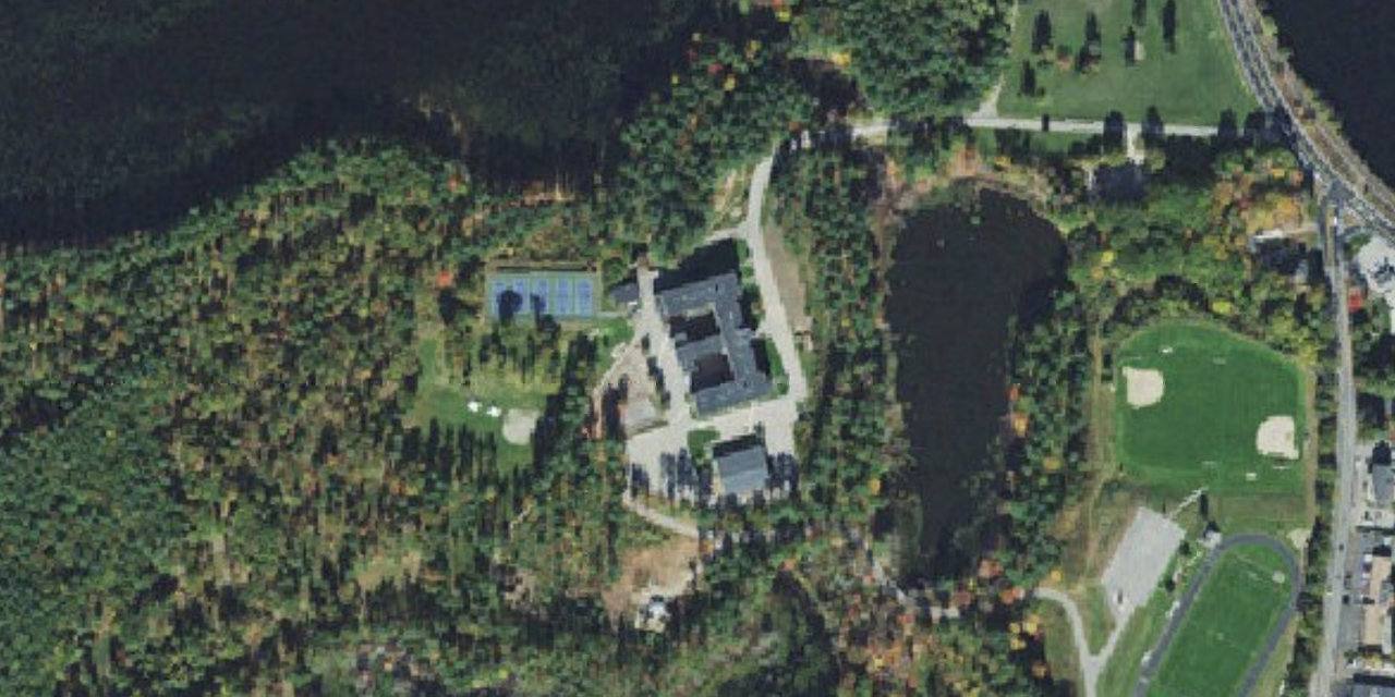 Aerial view of Academy of Notre Dame