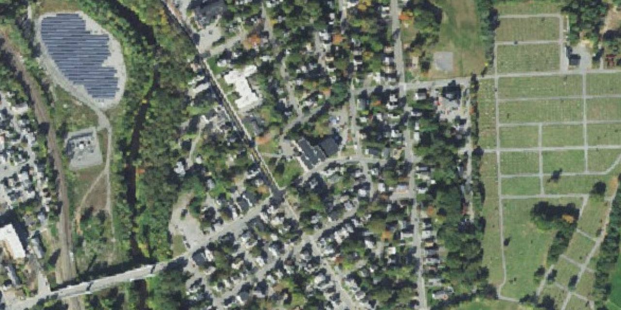 Aerial view of St. Bernard's High School