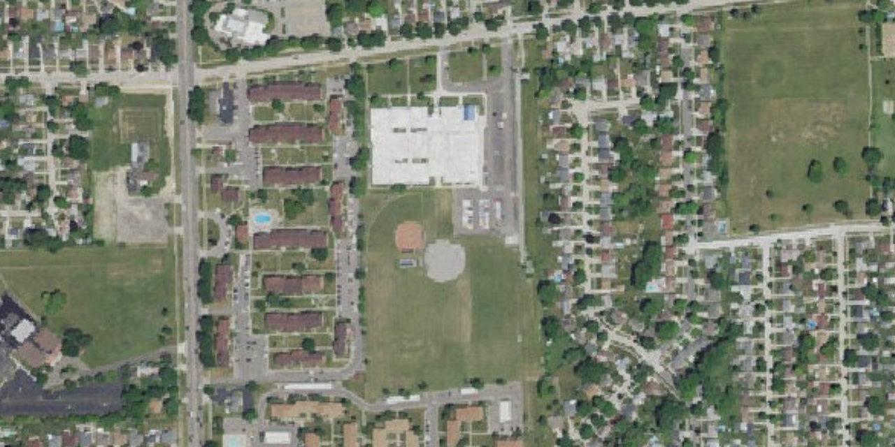 Aerial view of Regina High School