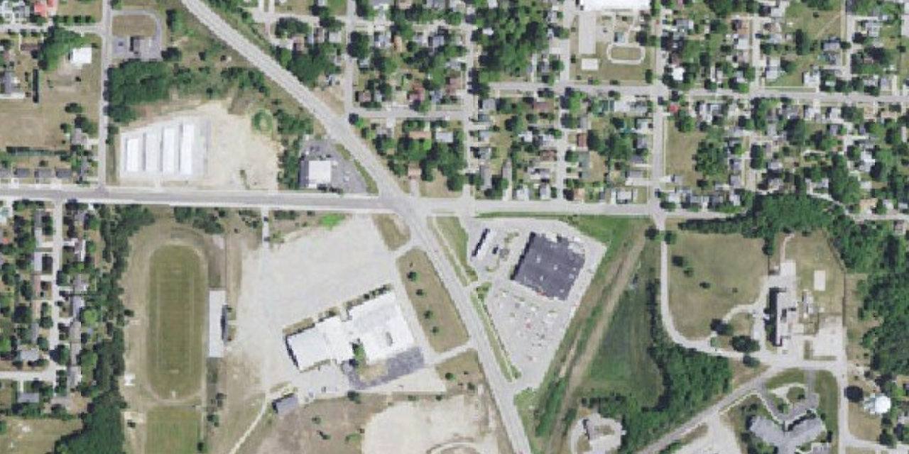 Aerial view of Manistee Catholic Central School