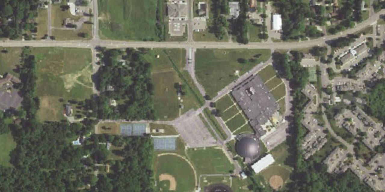 Aerial view of Lumen Christi Catholic School