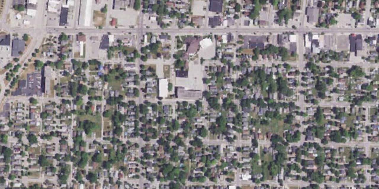 Aerial view of All Saints Catholic Middle & High School