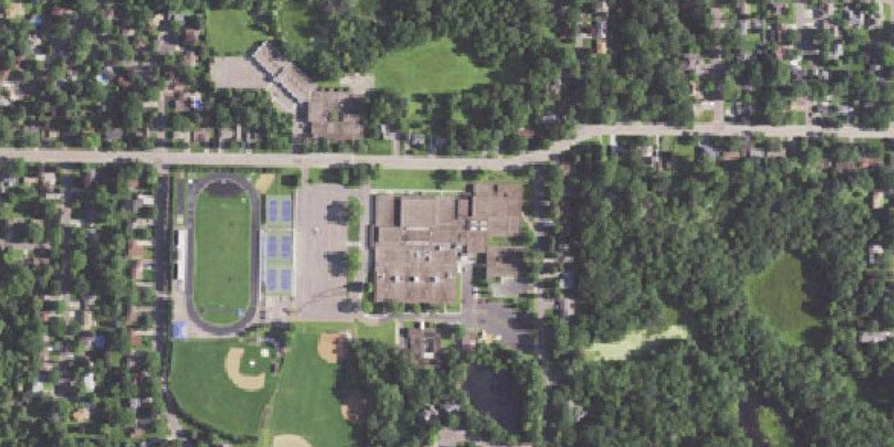 Vista aérea de Totino-Grace High School