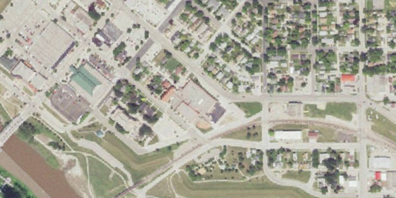Aerial view of Sacred Heart School