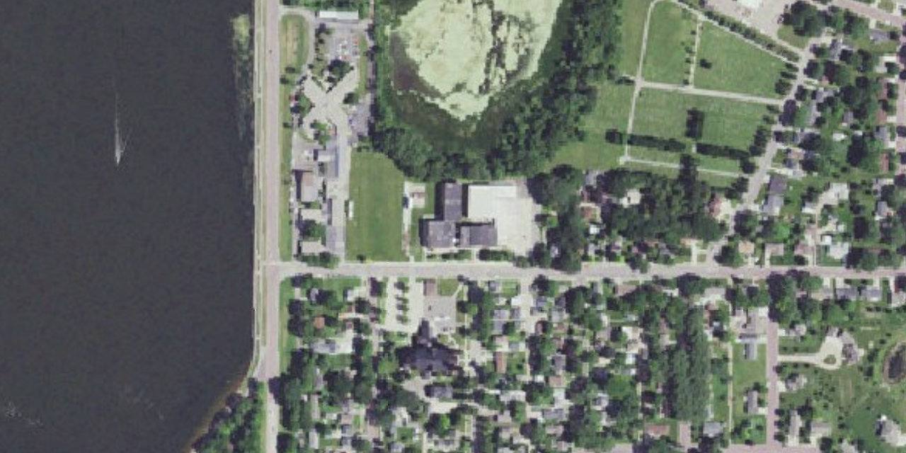 Aerial view of St. Mary's Catholic School K-12