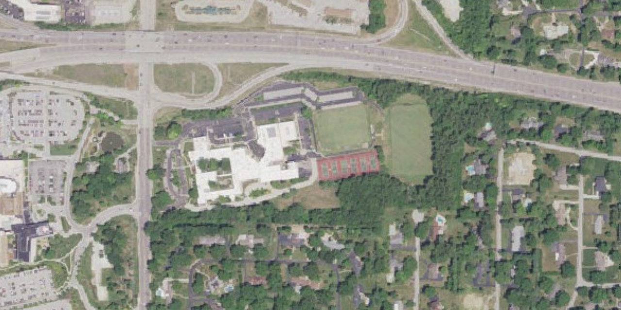 Aerial view of Visitation Academy