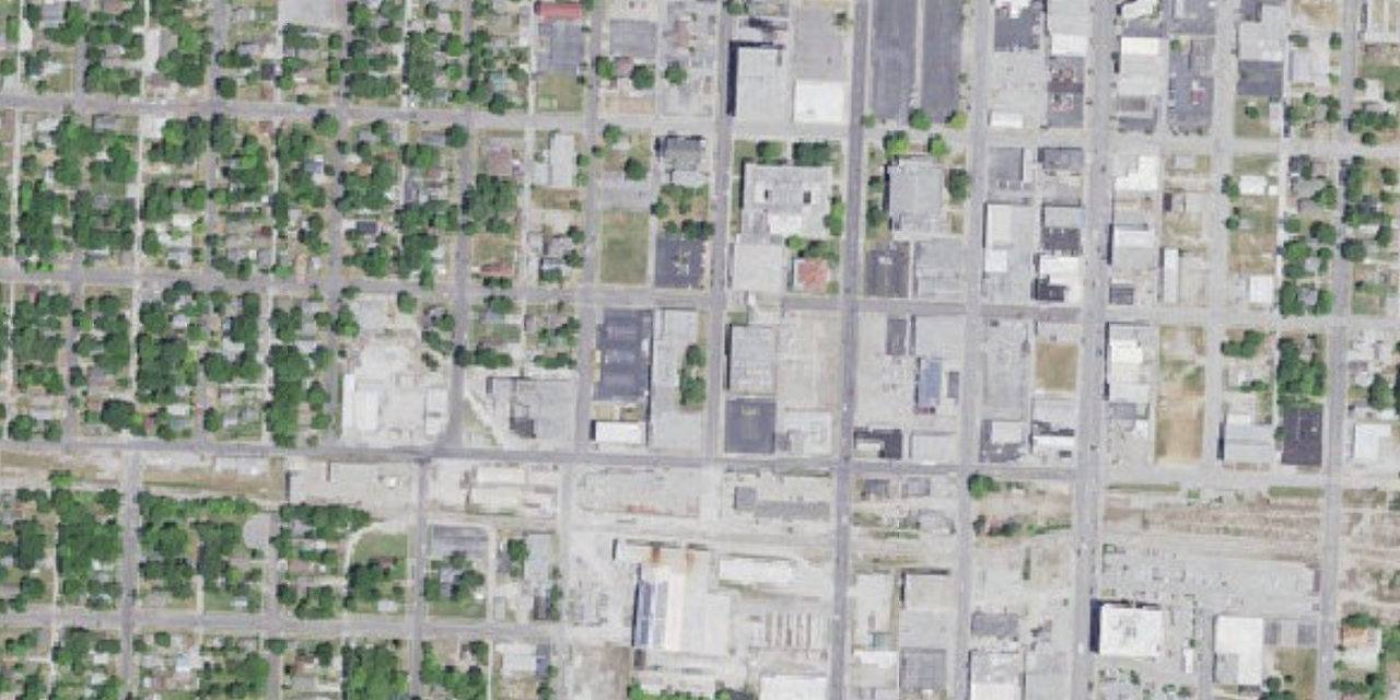Aerial view of McAuley Catholic High School