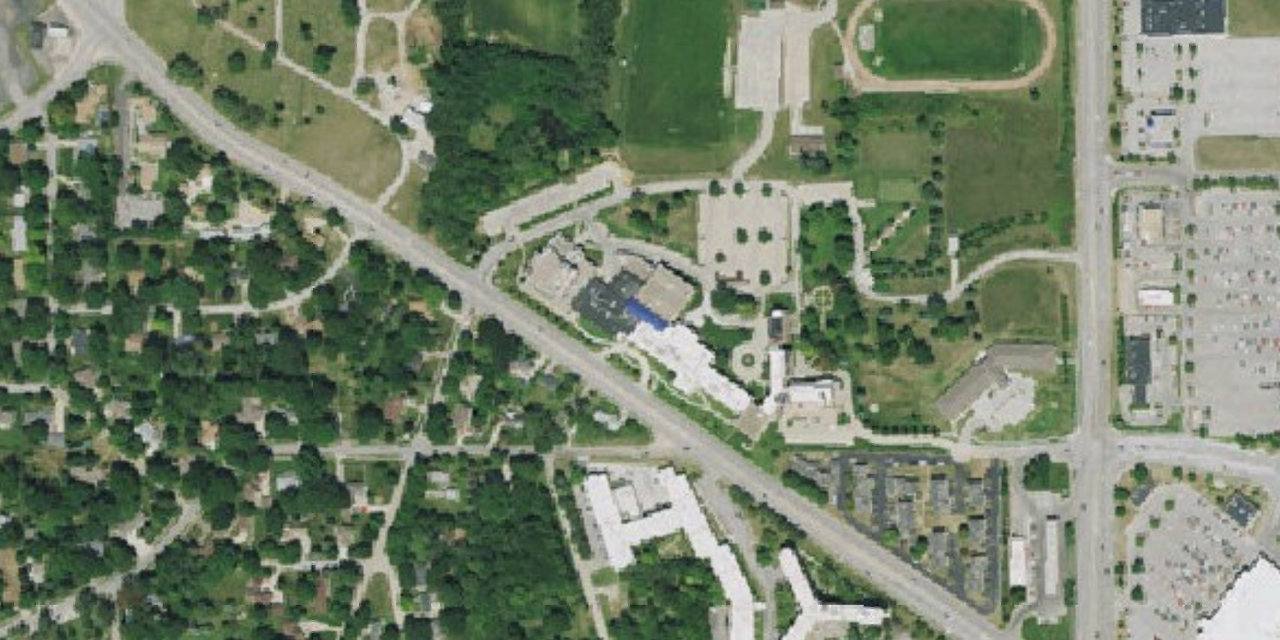 Aerial view of Marian High School