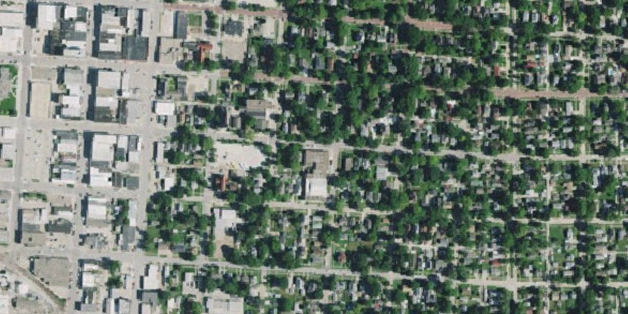 Aerial view of Archbishop Bergan Catholic School