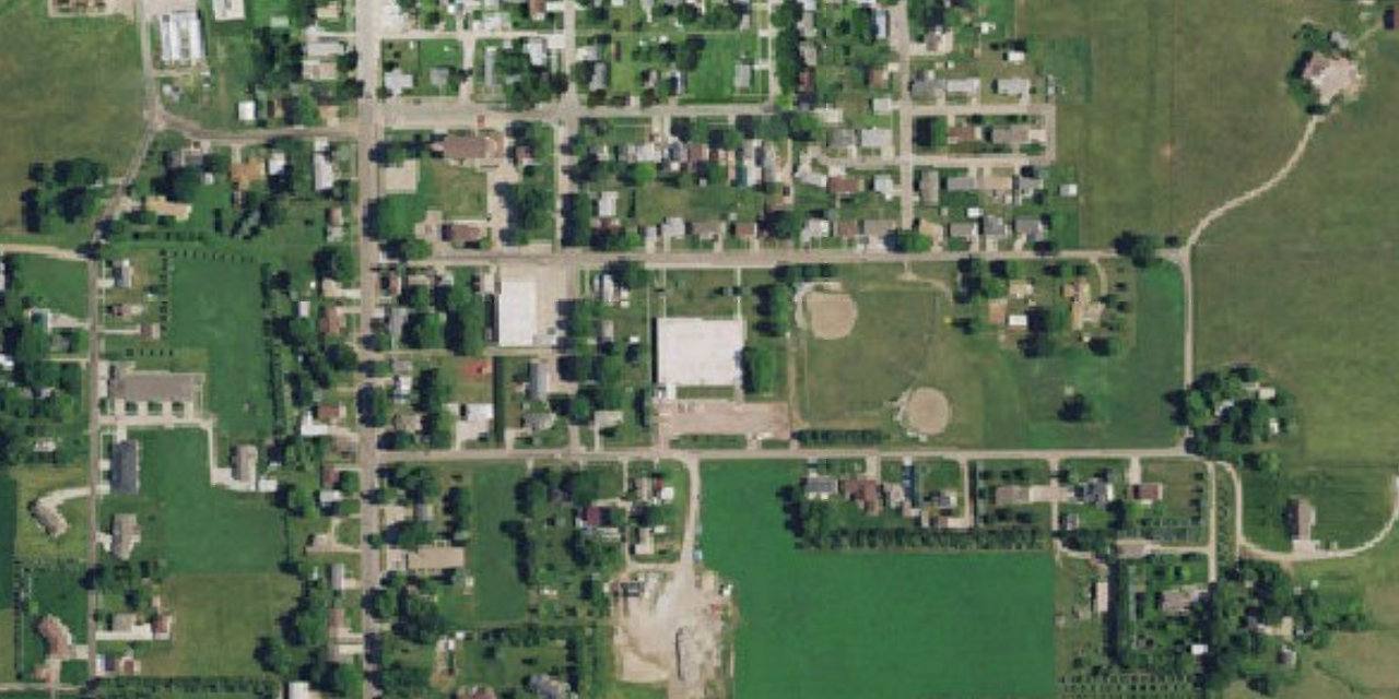 Aerial view of Pope John XXIII/St. Boniface Schools