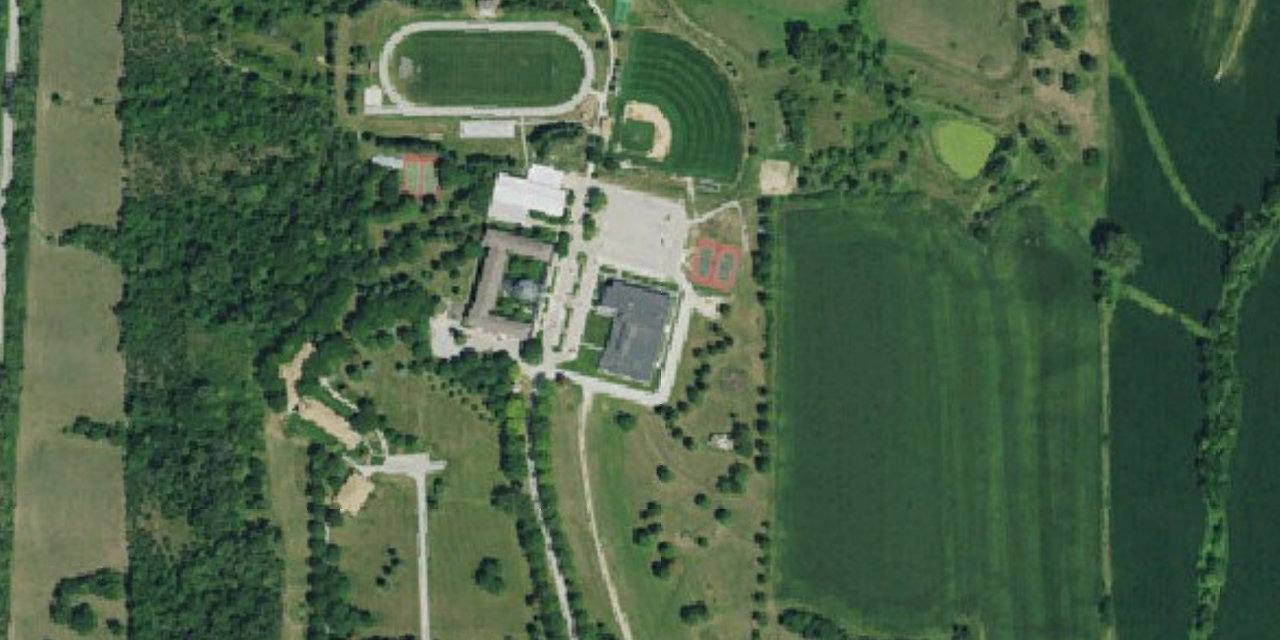 Aerial view of Mount Michael Benedictine High School