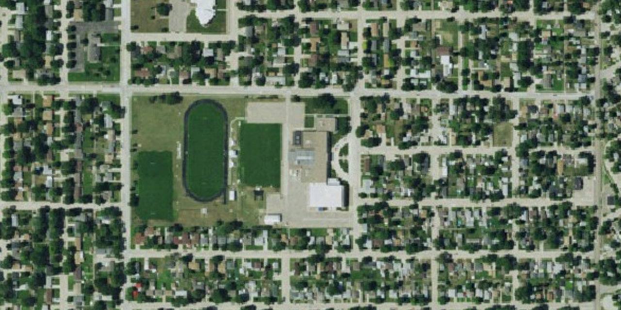 Aerial view of Central Catholic Middle & High School
