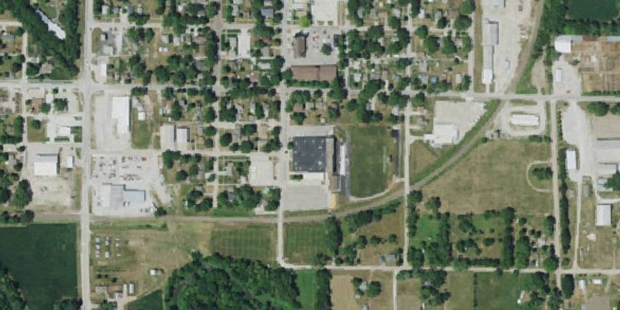 Aerial view of Bishop Neumann High School