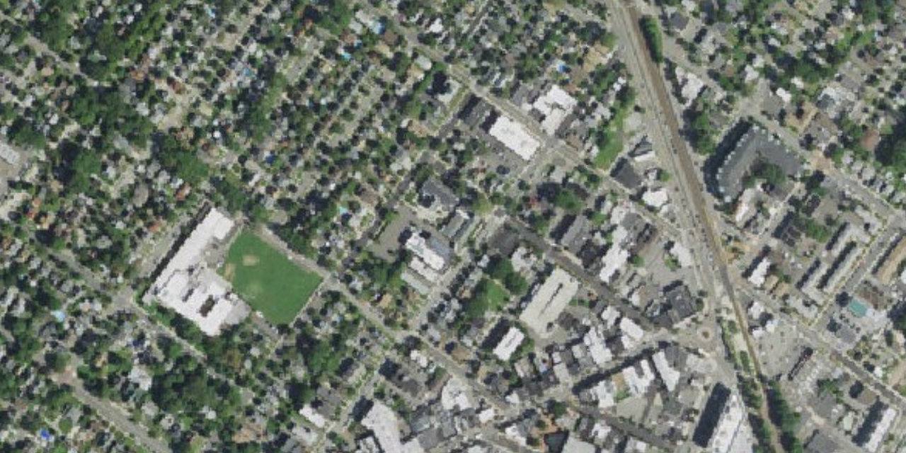 Aerial view of St. Mary High School
