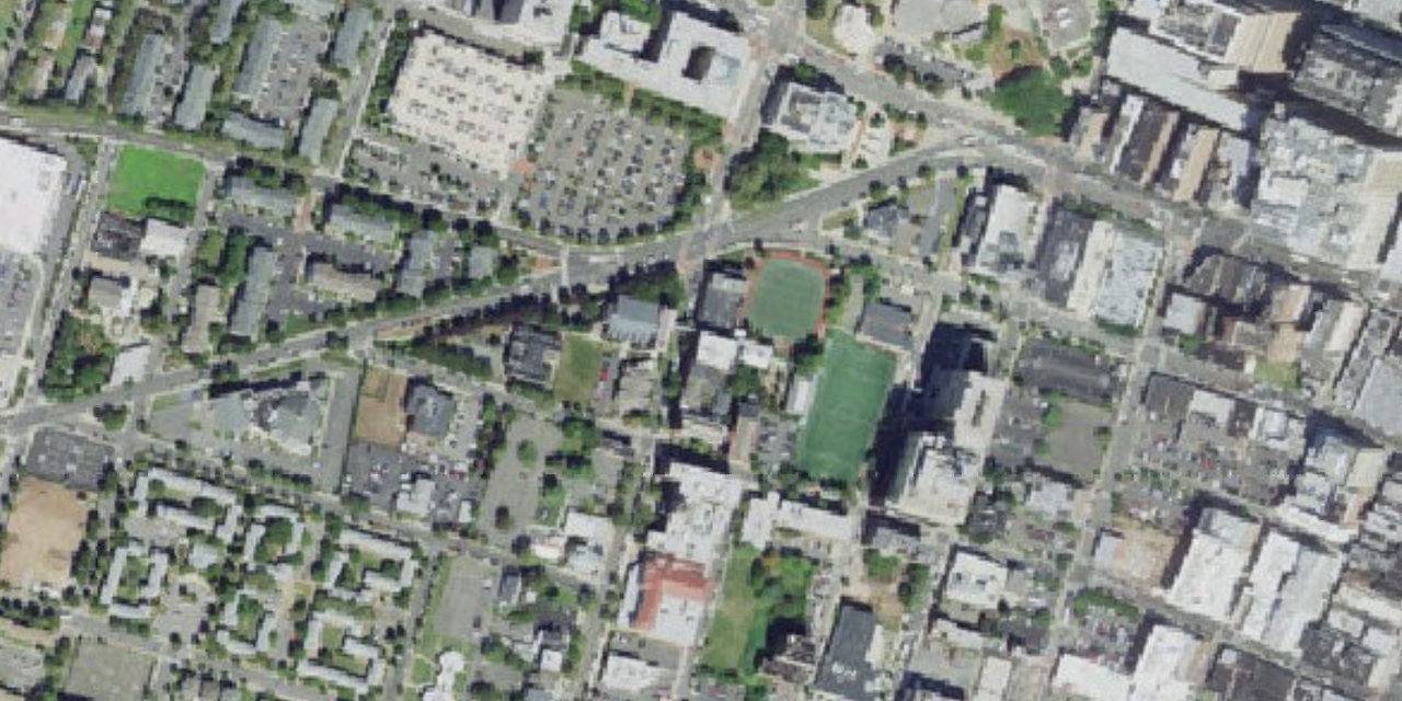 Aerial view of St. Benedict's Prep