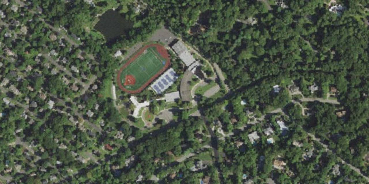 Aerial view of Academy of the Holy Angels