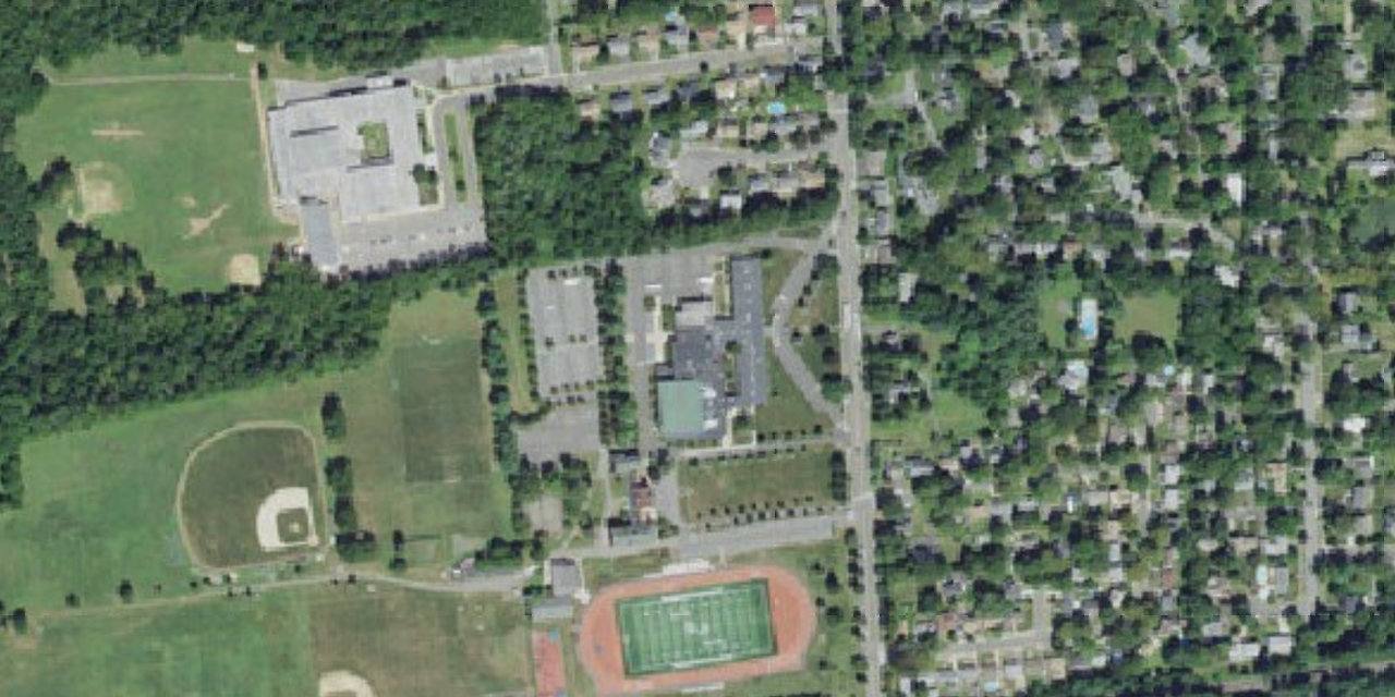 Aerial view of St. Joseph High School
