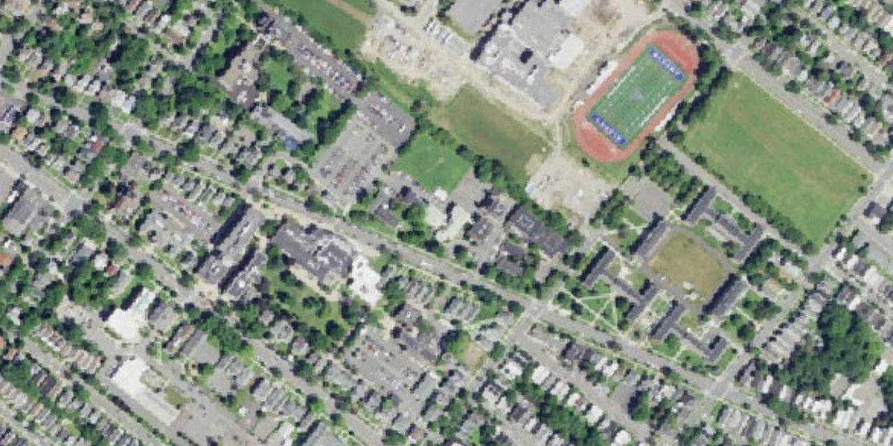 Aerial view of La Salle School