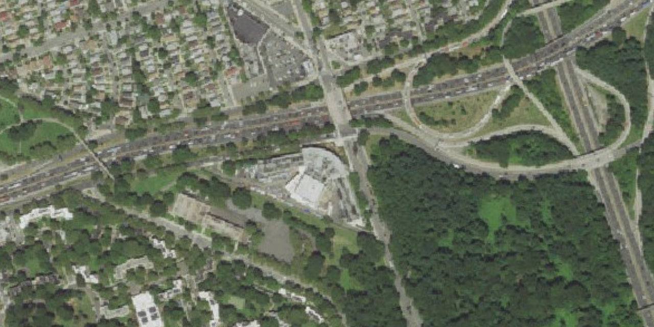 Aerial view of St. Francis Prep