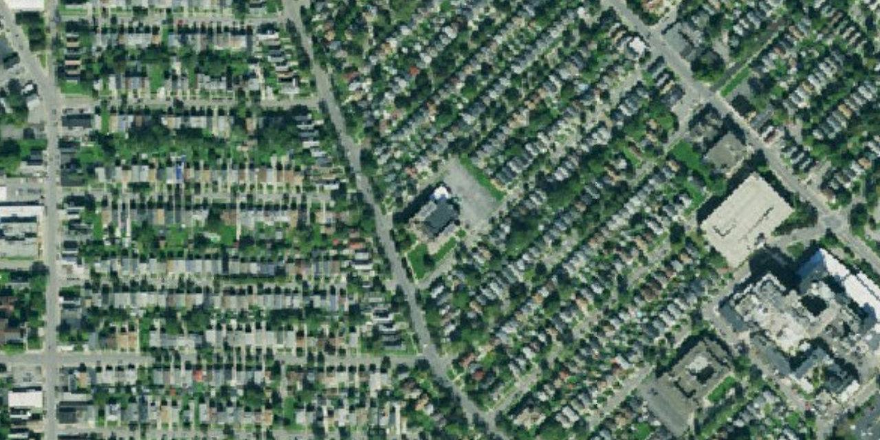 Aerial view of Bishop Timon-St. Jude High School