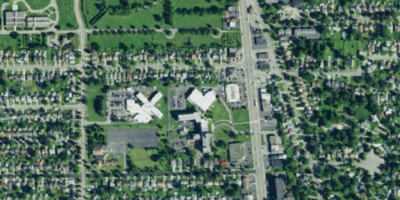 Aerial view of Mount St. Mary Academy