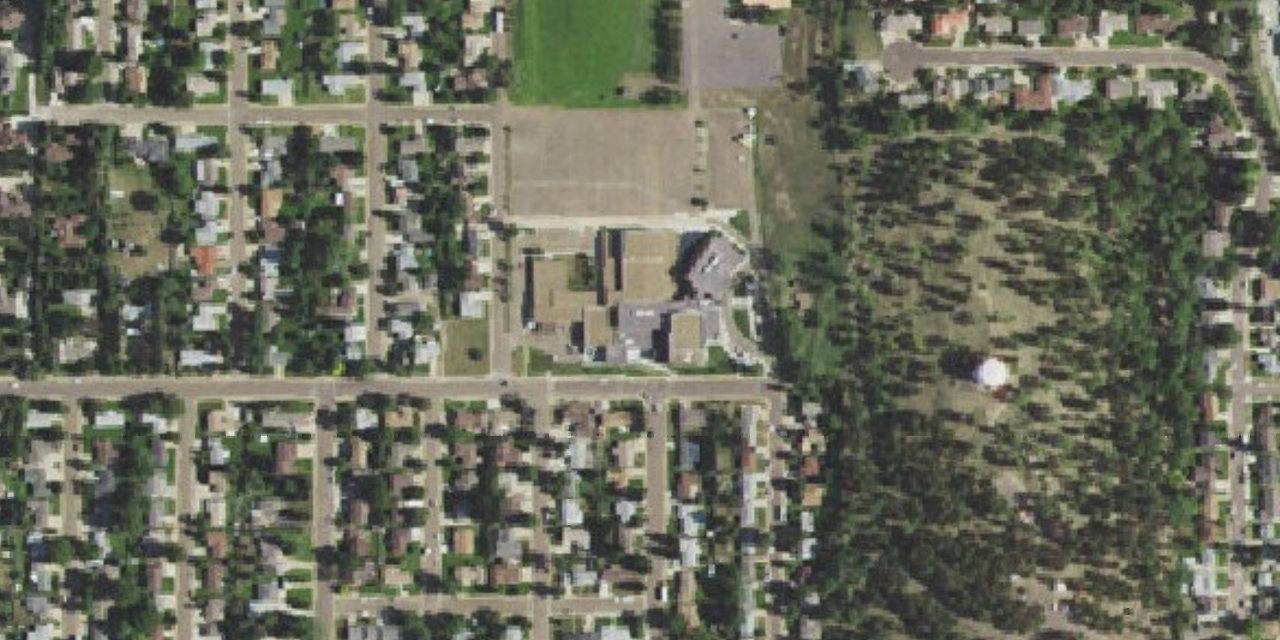 Vista aérea de Trinity Catholic School