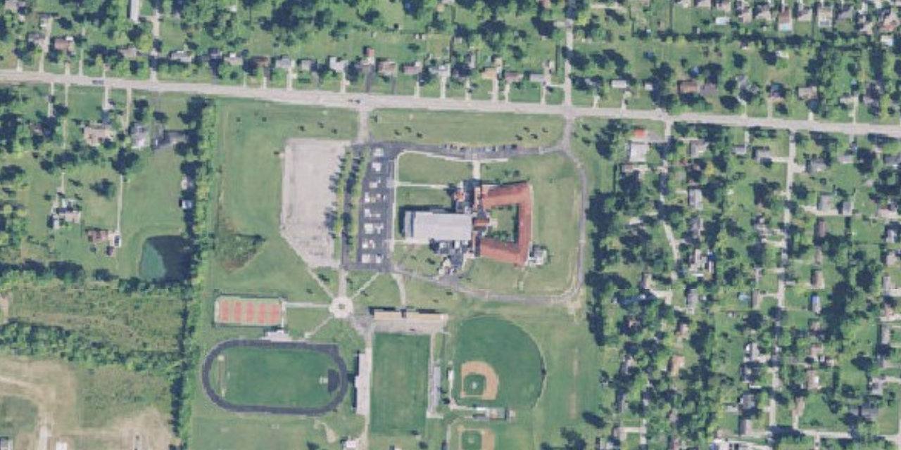 Aerial view of Bishop Fenwick High School
