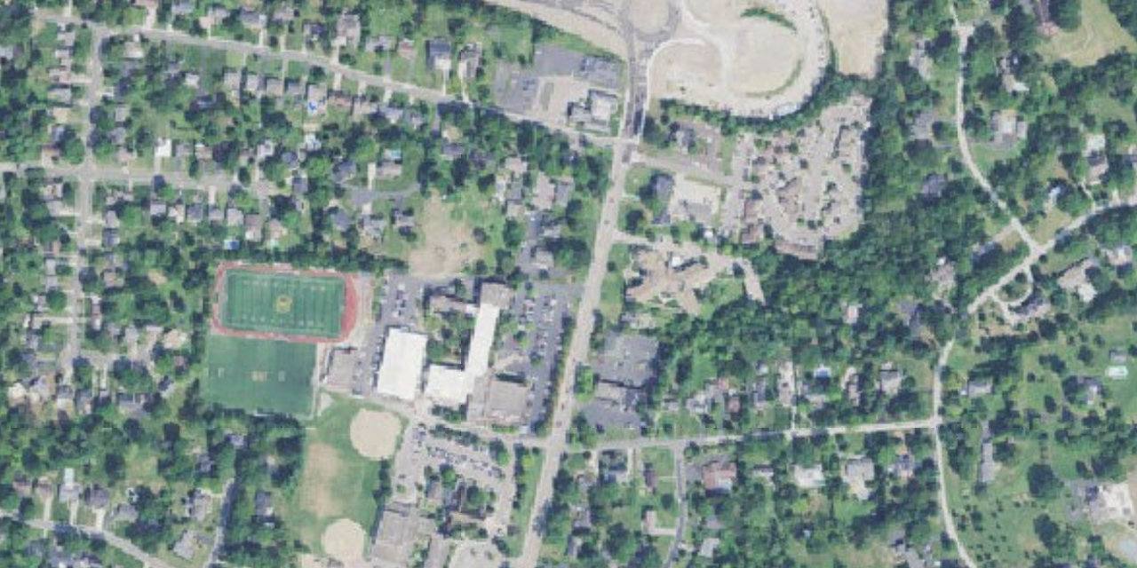 Aerial view of Archbishop Moeller High School