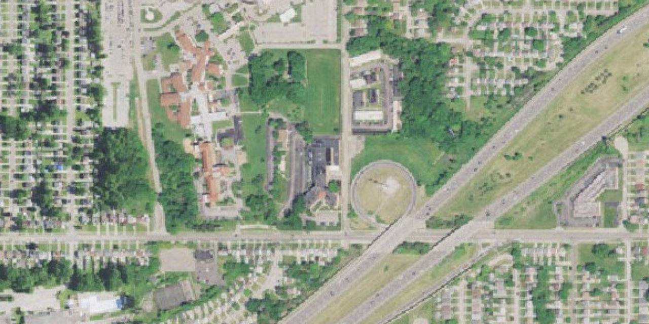 Vista aérea de Trinity High School