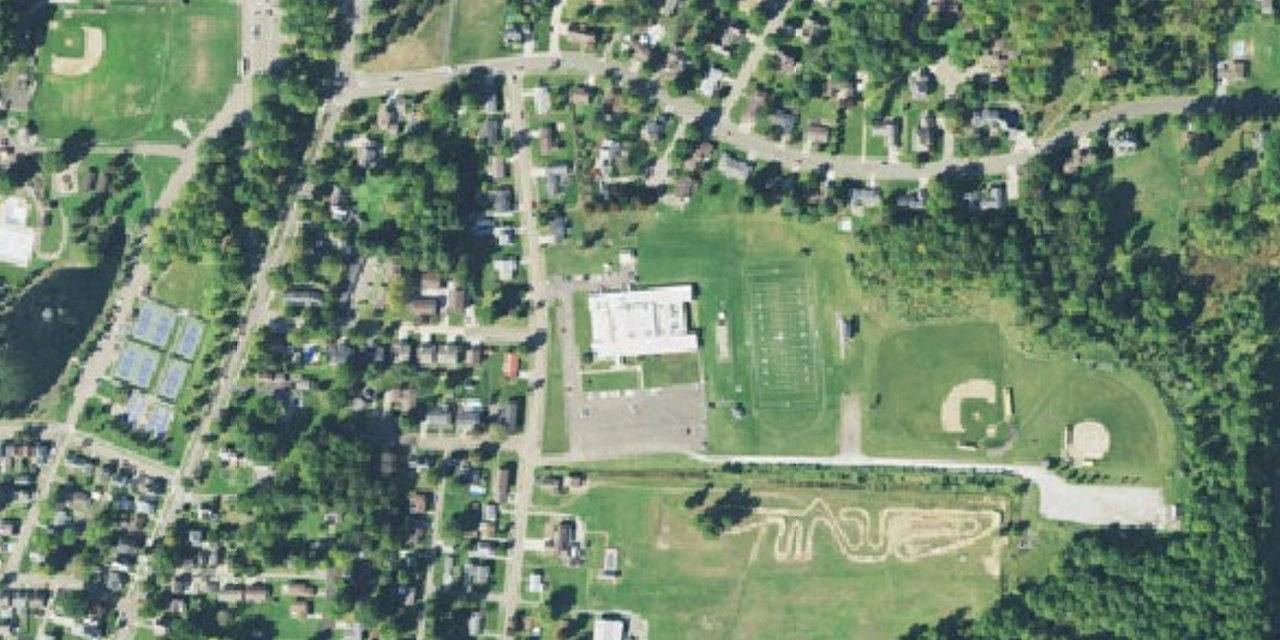 Aerial view of Tuscarawas Central Catholic Junior/Senior High School