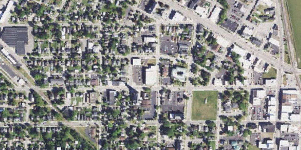 Aerial view of St. Joseph Central Catholic High School