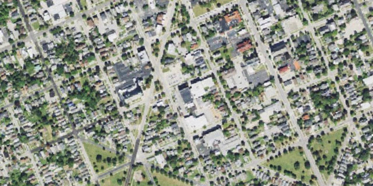 Aerial view of Sandusky Central Catholic School