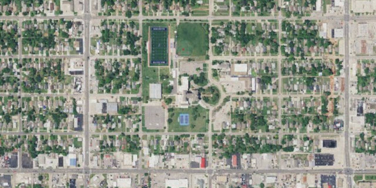 Aerial view of Mount Saint Mary Catholic High School