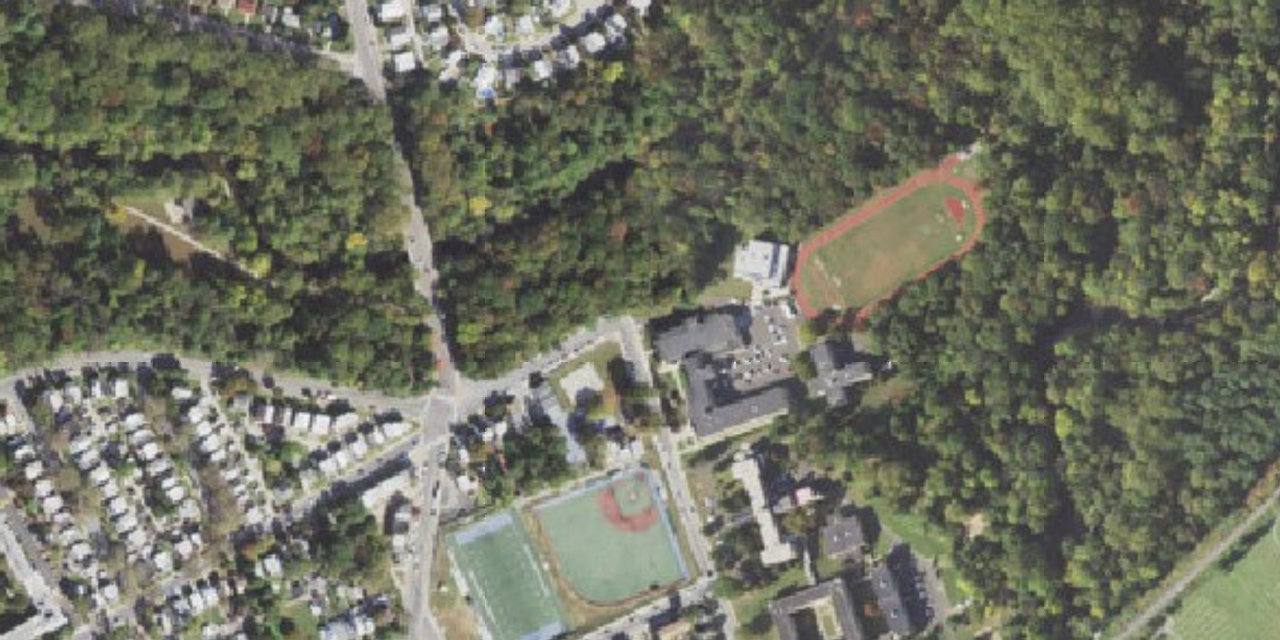Aerial view of Father Judge High School