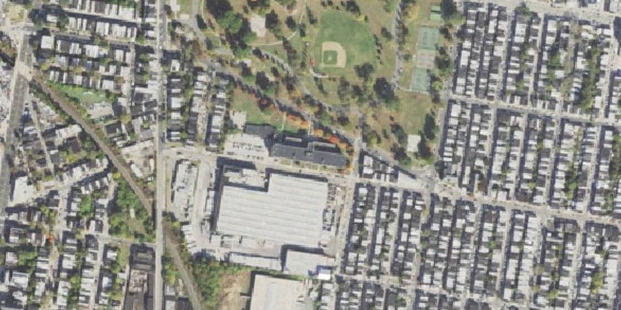 Aerial view of Little Flower Catholic High School for Girls
